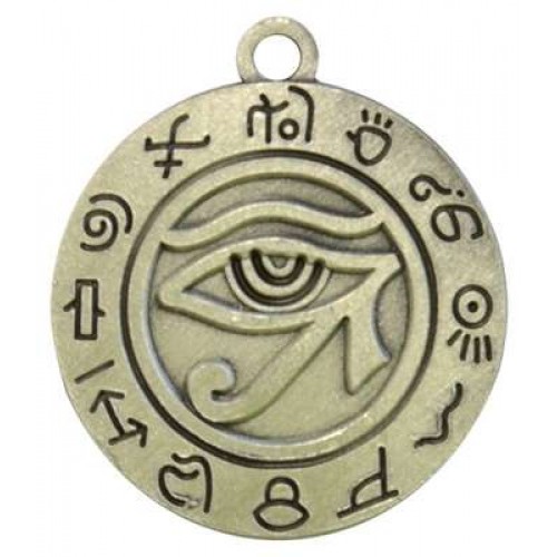 Amulette Œil d'Horus métal argenté - La Porte des Secrets