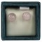 Boucles d'oreilles perles de quartz rose - 6 mm