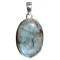 Pendentif Labradorite Forme ovale Pierre sertie