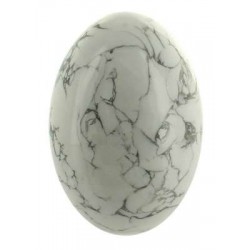 Oeuf Howlite Blanche - Pièce de 7 à 8 cm