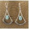 Boucles d'oreilles Labradorite et Aqua Calcite Argent 925