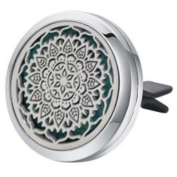 Diffuseur Clip pour Voiture Mandala Argenté