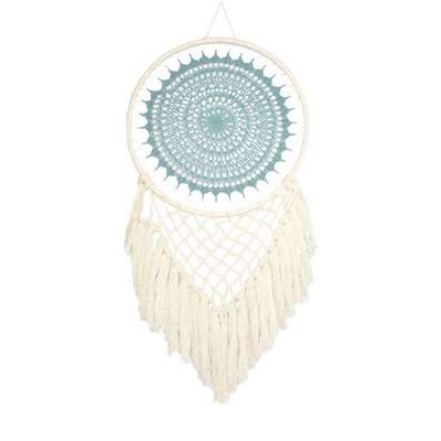 Attrape-rêves Macramé Vert sauge 30 cm