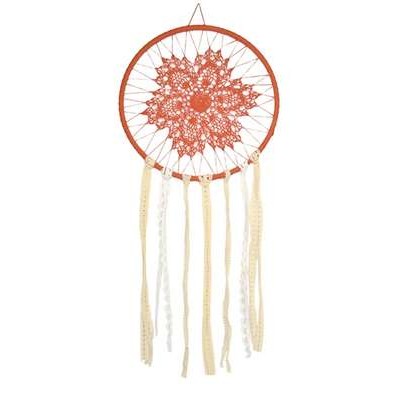 Attrape-rêves Macramé Terracotta 30 cm