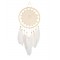 Attrape-rêves Plumes et Macramé Beige 20 cm