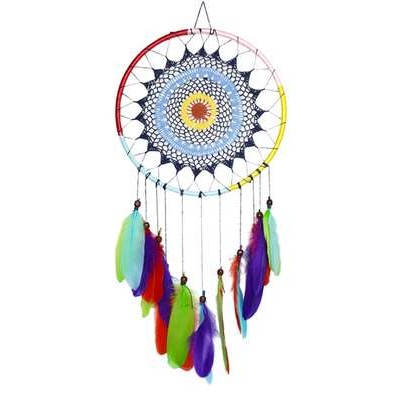 Attrape-rêves Multicolore Plumes 30 cm